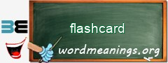 WordMeaning blackboard for flashcard